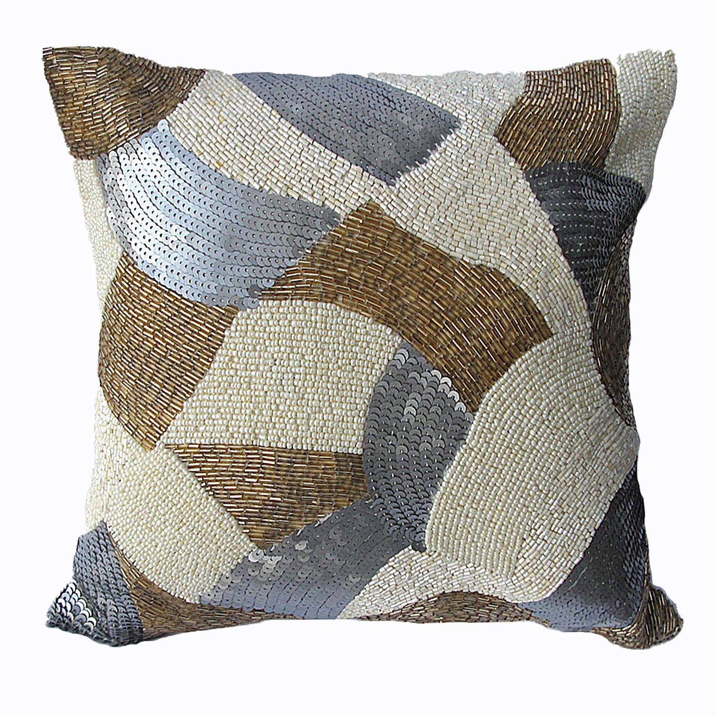 MOONROCK BEADED FILLED CUSHION 30CM X 30CM