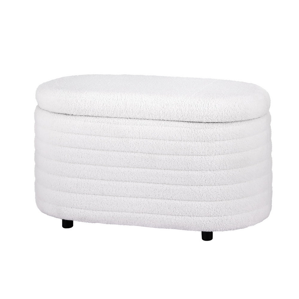 ARTISS BOUCLE 87CM STORAGE OTTOMAN