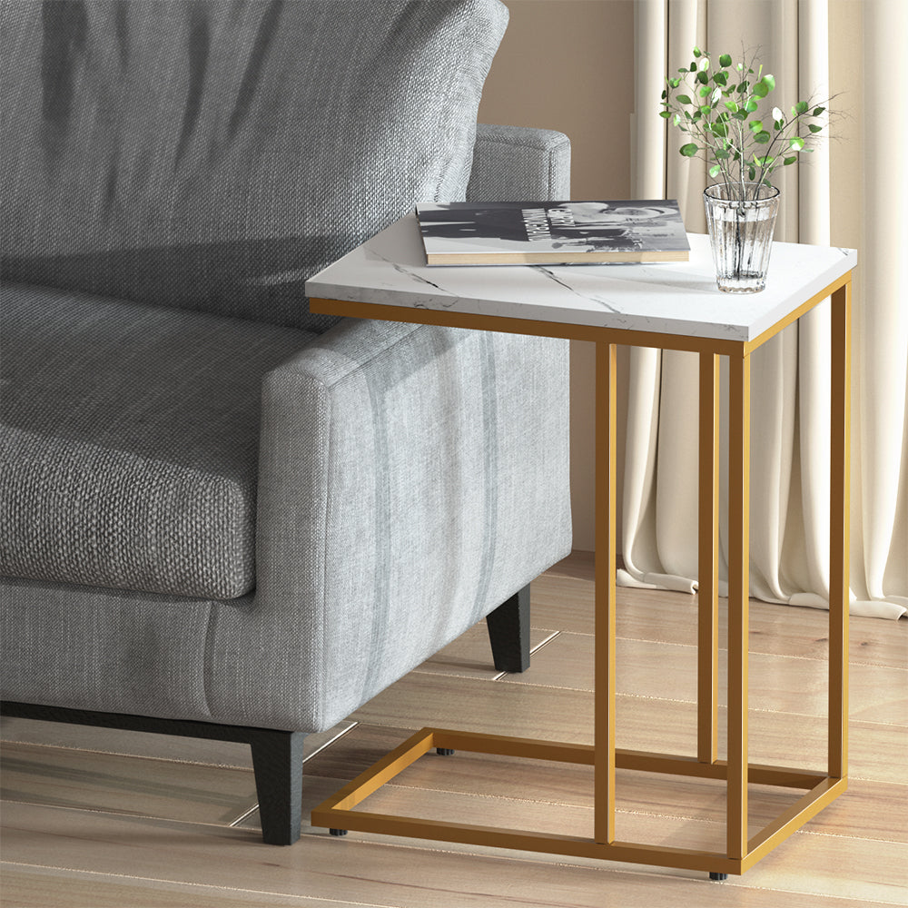 MARBLE TOP STYLE SIDE TABLE