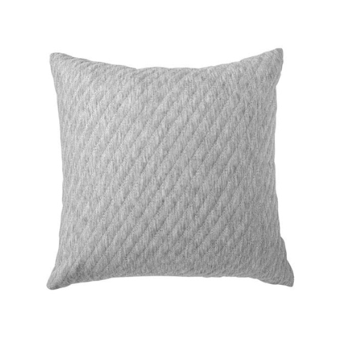 BIANCA PESARO GREY MARLE FILLED CUSHION 43CM X 43CM