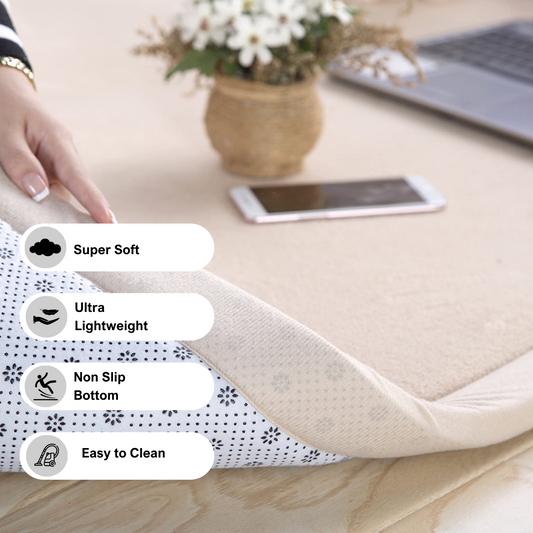 SOFT TOUCH ULTRA SOFT MEMORY FOAM TATAMI MAT - IVORY