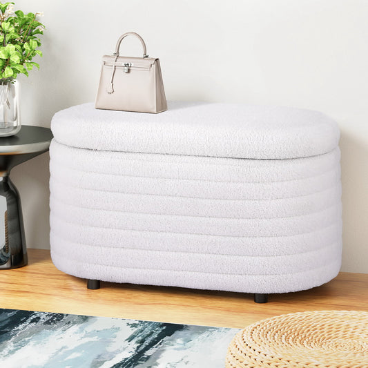 ARTISS BOUCLE 87CM STORAGE OTTOMAN