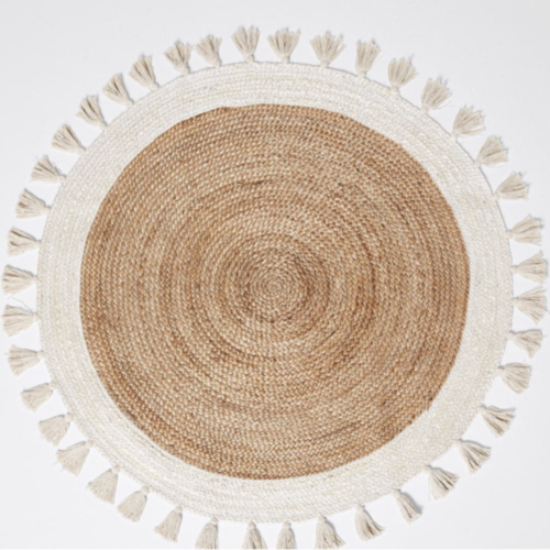BOHEMIAN CREAM NATURAL BRAIDED ROUND 120CM RUG