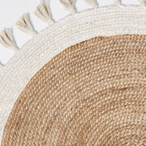 BOHEMIAN CREAM NATURAL BRAIDED ROUND 120CM RUG