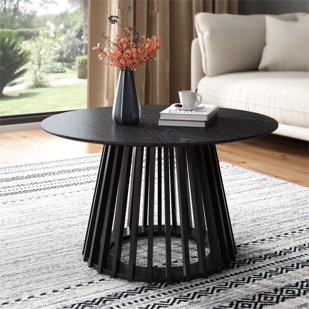 PALMER COASTAL ROUND BLACK ROUND COFFEE