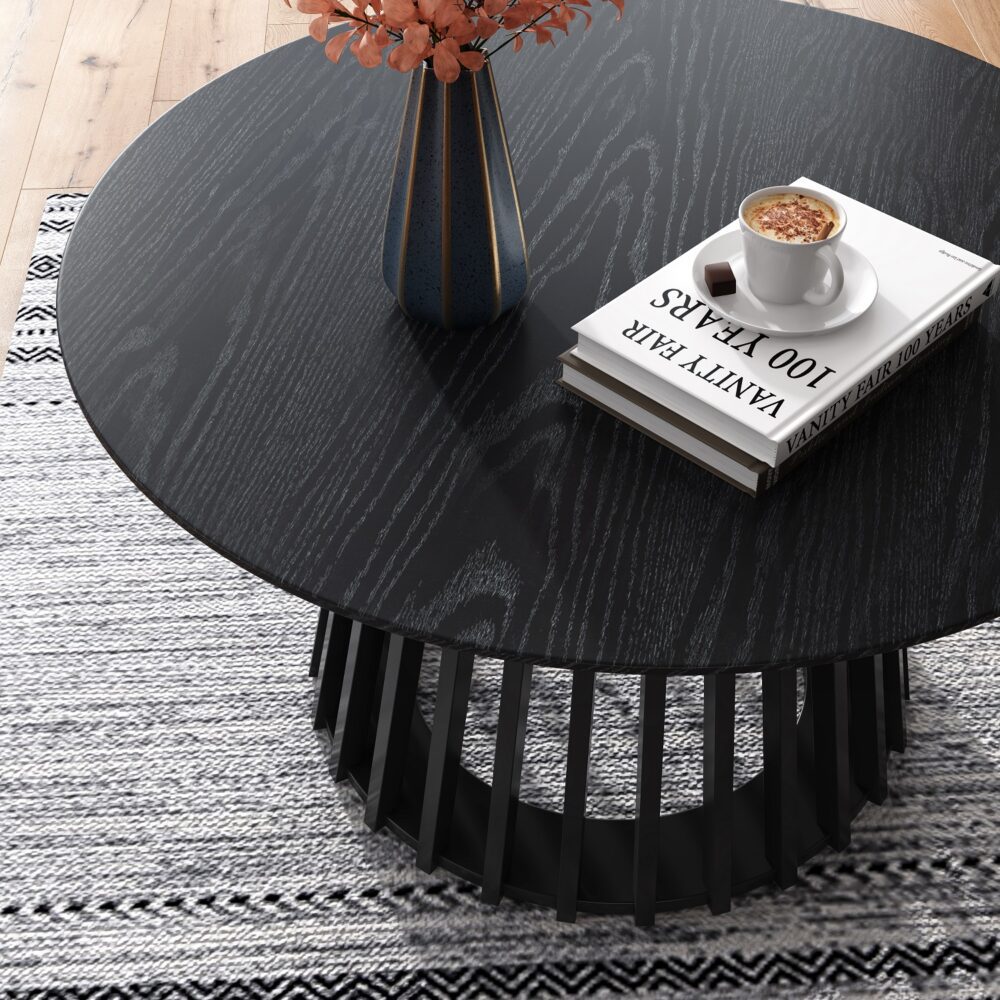 PALMER COASTAL ROUND BLACK ROUND COFFEE