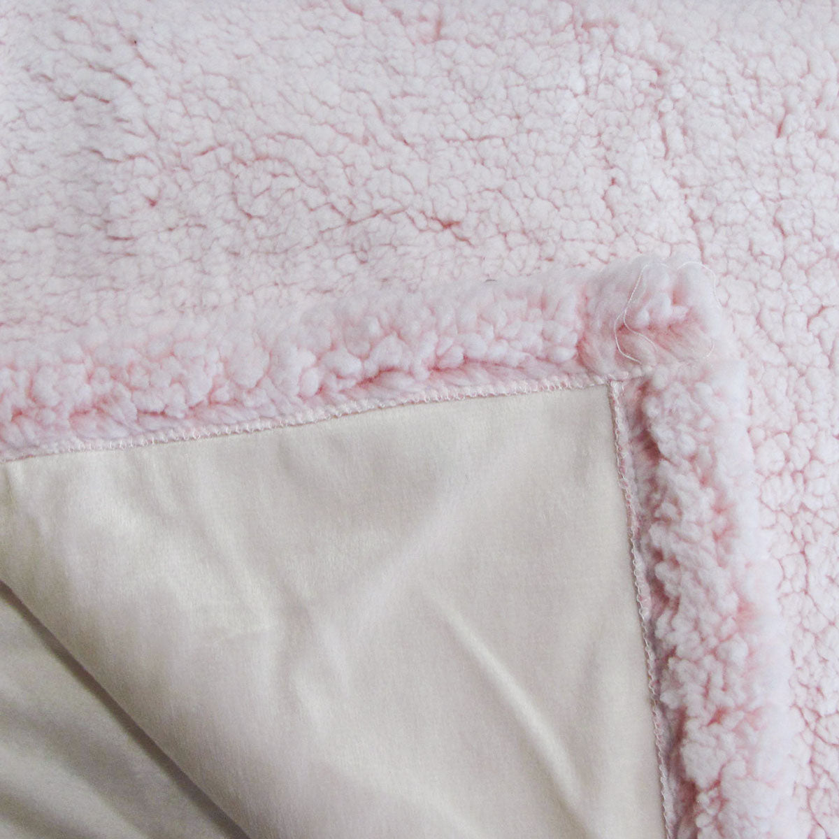 IDC HOMEWARES SHERPA FLEECE COMFORT THROW RUG - PINK