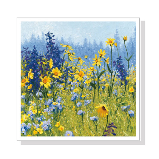 JOYFUL IN JULY WHITE FRAME CANVAS