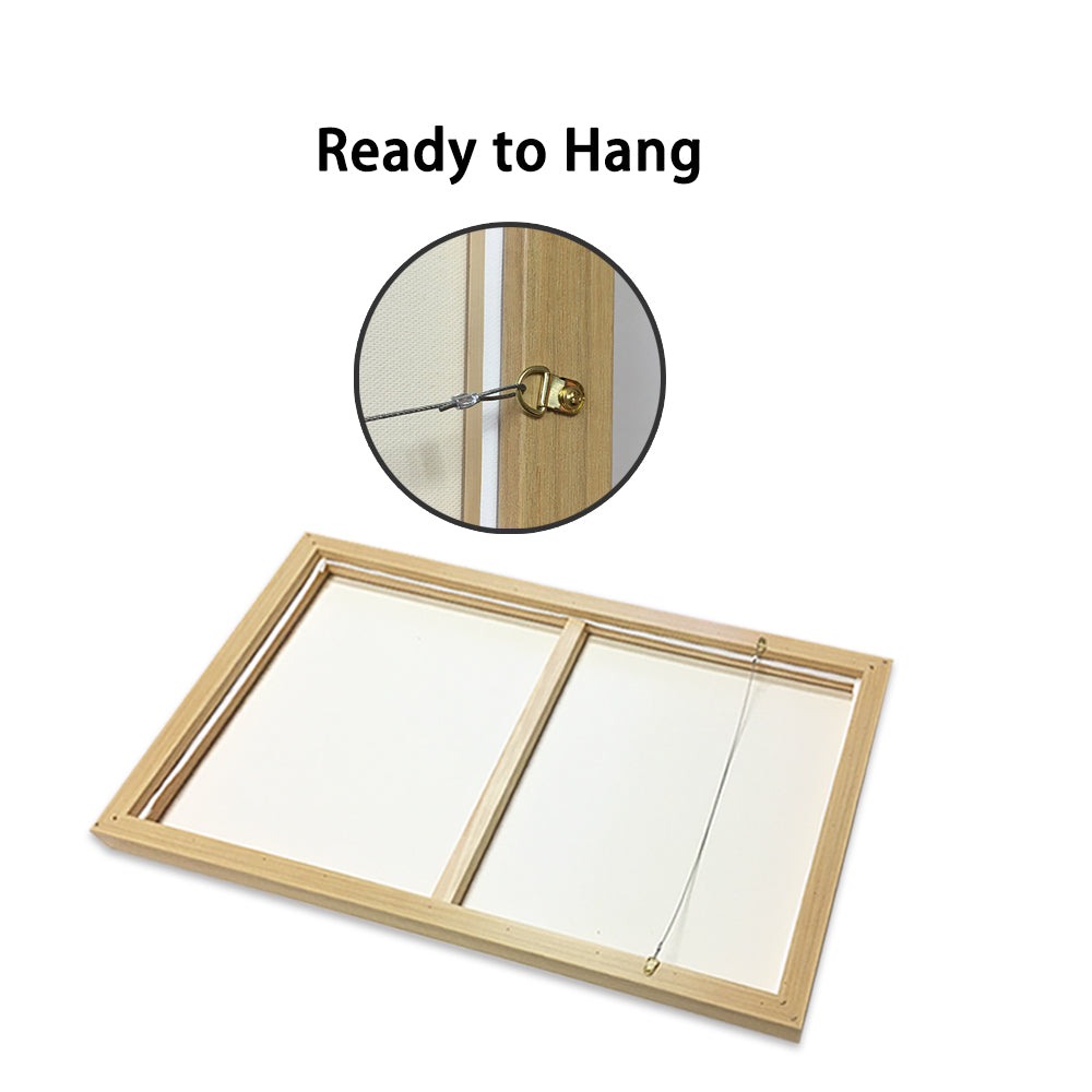 JOYFUL IN JULY WHITE FRAME CANVAS